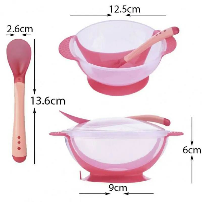 Paket Alat Mpasi Bayi Lengkap Peralatan Makan Bayi Perlengkapan Mpasi Bayi Mangkok Set Dot Buah Slabber Celemek Makan Bayi Sikat Gigi Sendok Silikon Bayi 7