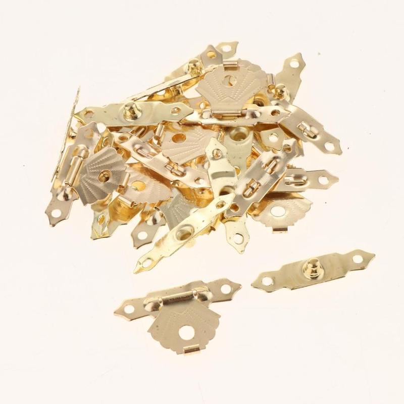 12pcs Antique Bronze Hasp Latch Mini Buckle Locks for Handmade Wooden Box 6