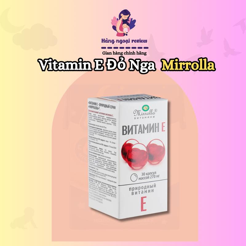 Product Introduction of [2 LỌ] Vitamin E Đỏ Nội Địa Nga Mirrolla Hộp 30v 270mg - Date Xa 1