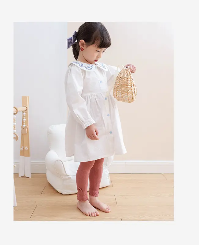 ByKiddos - Legging Anak Perempuan Versi Korea Baru Bahan Katun Motif Pita Lucu Impor 4