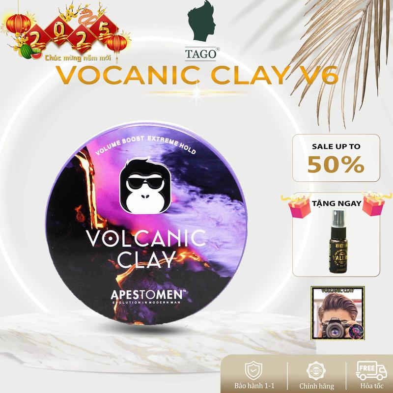 [Xách Tay] Sáp vuốt tóc VOLCANIC CLAY v6 2024 Apestomen- Chính Hãng ,Giữ Nếp 24h ,Hương Hoa Quả- TAGO STORE