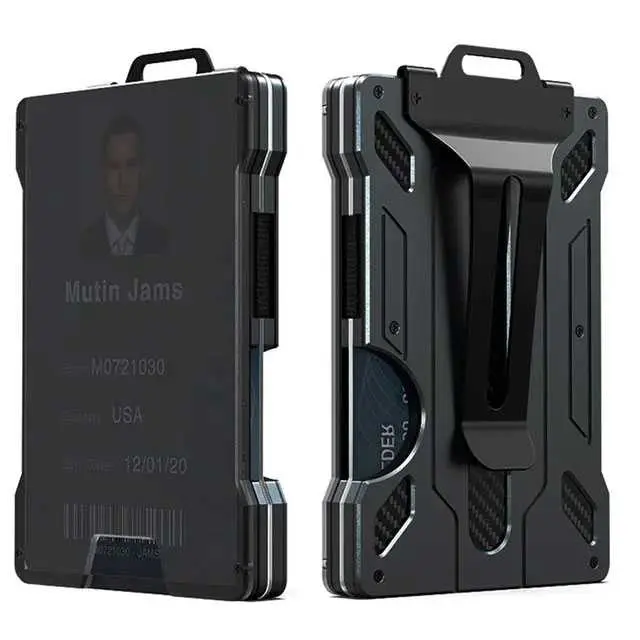 Dompet Kartu Pria Card Holder Magic Wallet Aluminium Anti RFID 0