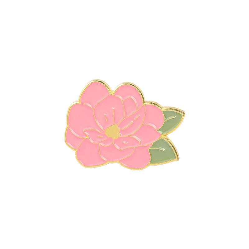 Product Introduction of New Foreign Trade Floral Brooch Elegant Lily Flower Sunflower Oil Painted Brooch Anti-Exposure Buckle Wholesale 19