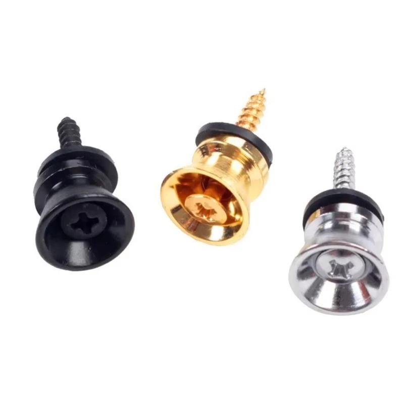 Product Introduction of High-quality Guitar Accessories Metal Guitar Button Metal End Anti Slip Ukulele Buckle Lock Pins Parts Guitar Tail Nail Acoustic Electric Bass Strap Locking Pegs 13