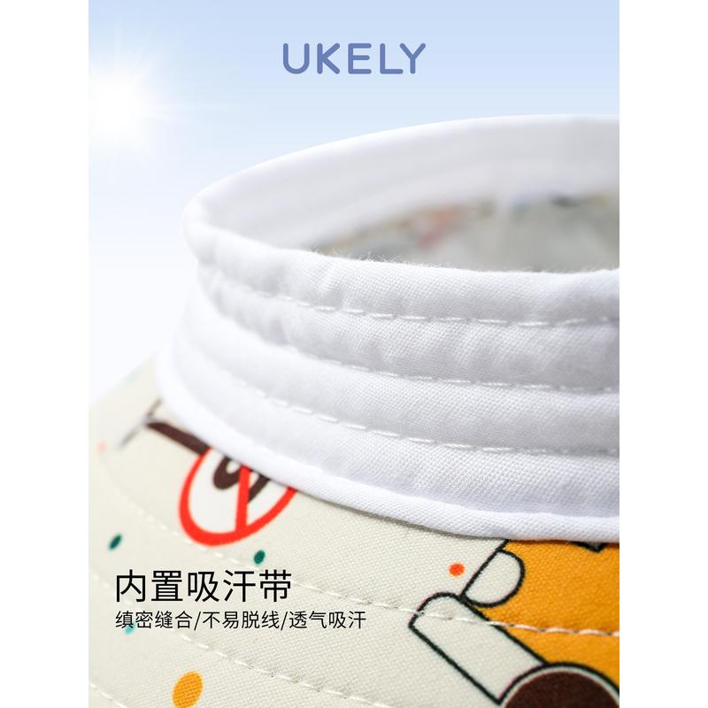Children's sunscreen hat 2024 new summer big brim boy baby sun hat UV protection girl sun hat 3