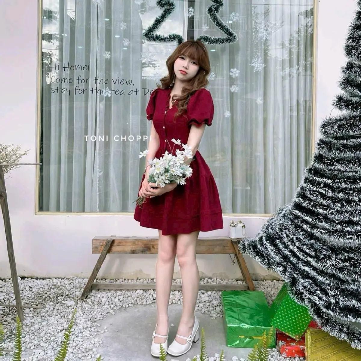 ĐẸP XUẤT XẮC ĐẦM NHÚN 2 TẦNG CÀI NÚT