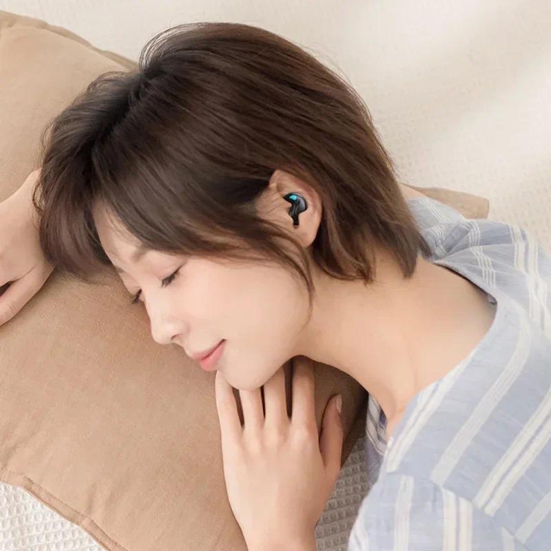 Product Introduction of Tai Nghe Nhét Tai Nghe Khi Ngủ, Tai Nghe Mini Không Dây, Dành Cho Công Việc, Tai Nghe Bluetooth TWS Âm Thanh Nổi, Thiết Bị Giấu Kín Có Mic, Cuộc Gọi HD, Chống Nước, X55 6