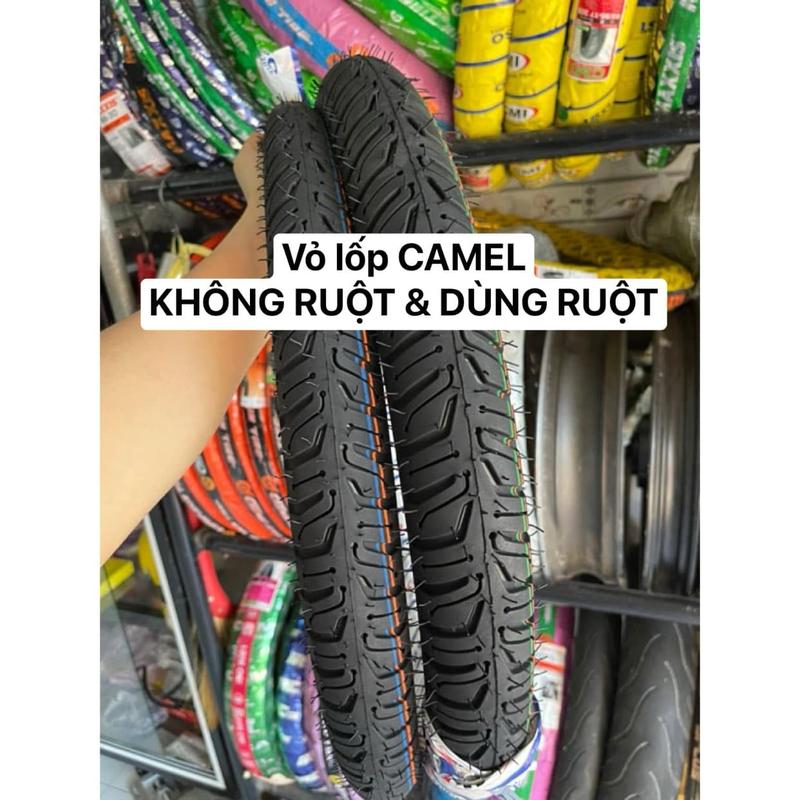 Vỏ lốp Camel Size 50 60 70 80/90-17 gai City Extra gắn cho xe số, côn tay. Vỏ không ruột và dùng ruột