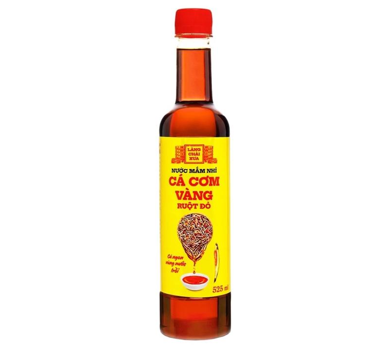 Thùng 6 chai nước mắm nhỉ cá cơm vàng ruột đỏ Làng Chài Xưa 525ml/chai cá ngon vùng nước trồi 300 năm truyền thống phù hợp làm nước sốt và gia vị, Chua 5