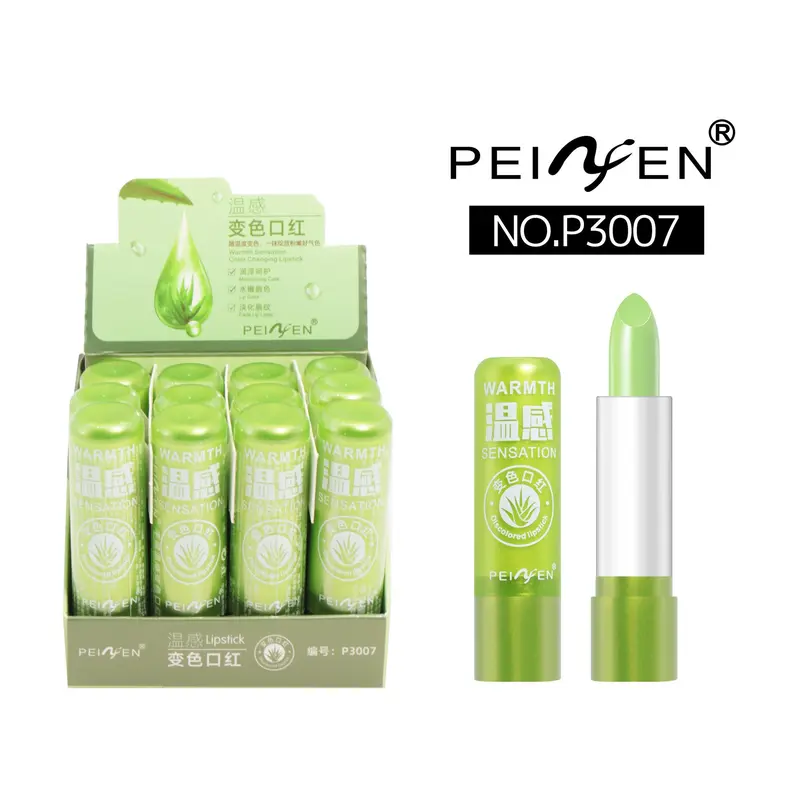 Son Môi Nha Đam, Hàng Mới Về, Son Dưỡng Môi Đổi Màu, Nuôi Dưỡng, Không Thấm Nước, Chống Nứt Nẻ, Cảm Giác Nhiệt Độ, Đổi Màu, PNF, Đổi Màu 4
