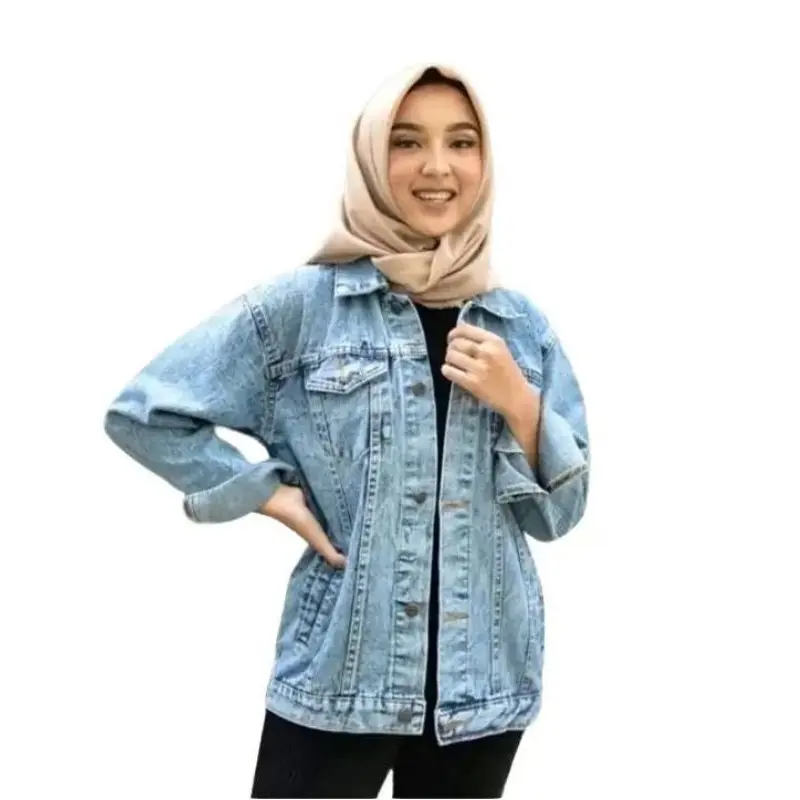 Richie Jeans JAKET JEANS CEWEK MURAH JUMBO OVER SIZE M - XXXL LD 120cm JAKET JEANS WANITA JAKET 8