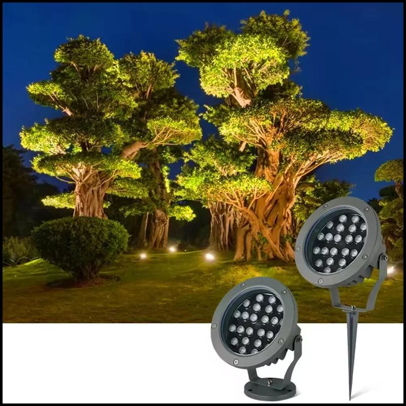 Đèn Led Chiếu Cây - Đèn Chiếu Điểm, Đèn Rọi Cây Ngoài Trời Công Suất 3W, 5W, 6W, 7W, 9W, 12W, 18W, 24W Full Màu 0