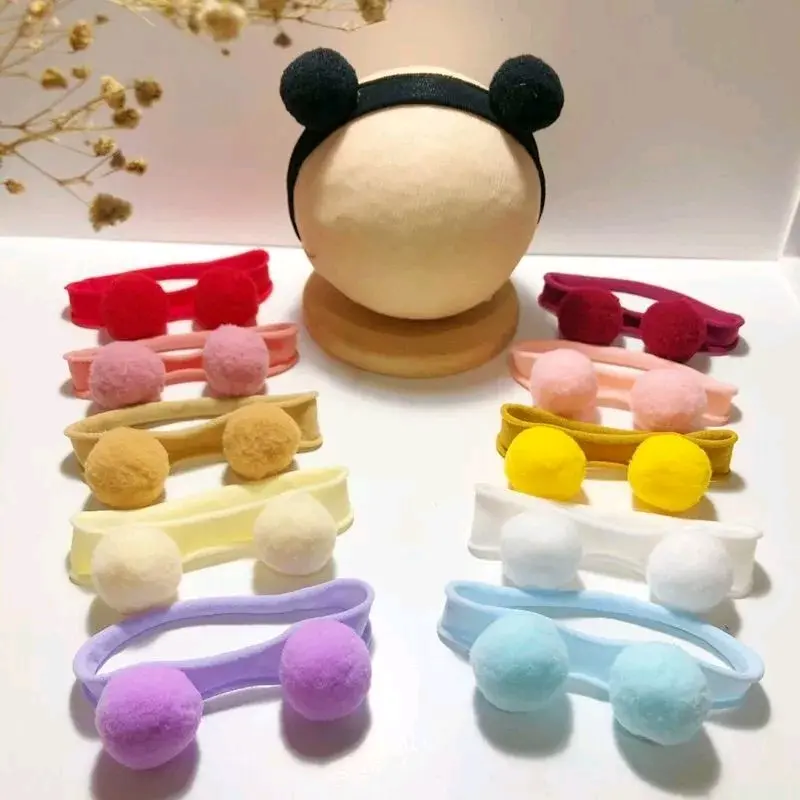 Bandana Pompom Anak Nylon Headband Usa Fashion
