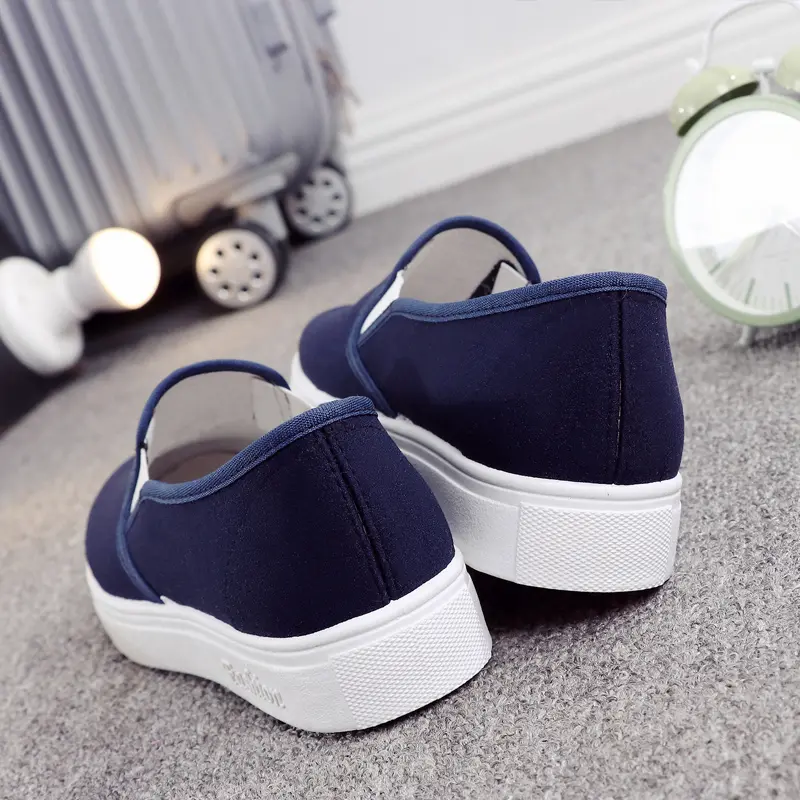 Giày Lười Đế Bằng, Giày Vải Nữ, Phong Cách Hàn Quốc Thường Ngày Giày Cao Gót Lofter, Thích Hợp Cho Mùa Lò Xo Và Mùa Thu, Giày Vải Bố Cho Học Sinh 5
