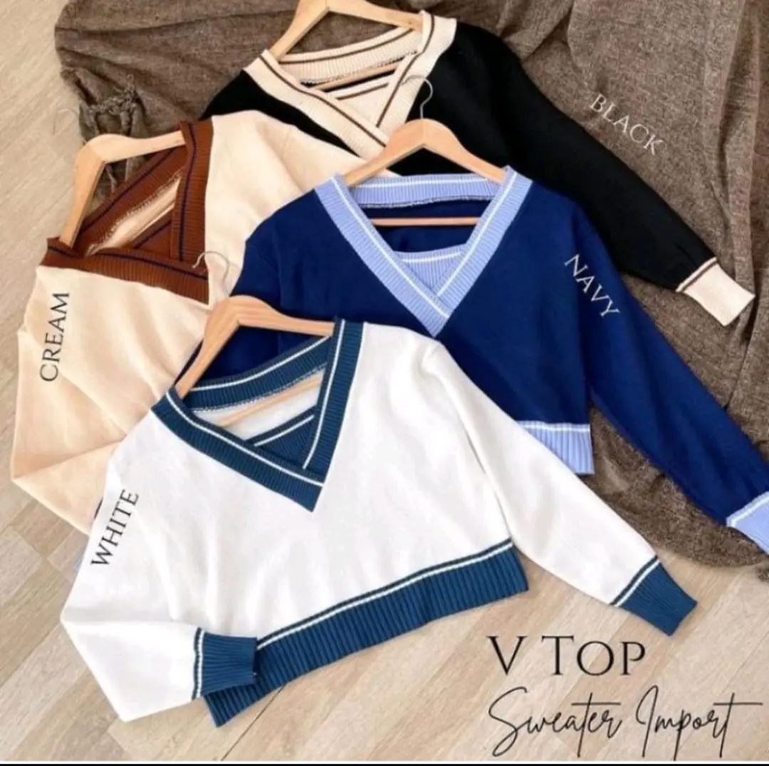 hafsah atasan rajut korea / Atasan Rajut Korea premium / All Size Baju Panjang Knitwear Wanita Top Oversize Cardigan Crop Pendek Motif Kerah Kardigan