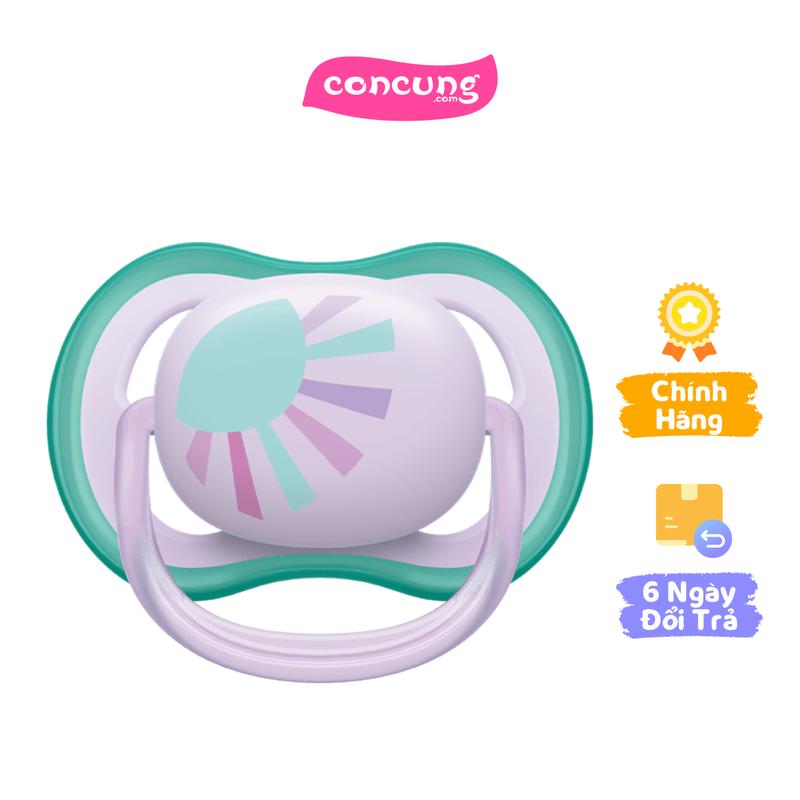 Ty ngậm Philips Avent siêu mềm 0-6M vỉ đơn (SCF086/04, hồng)