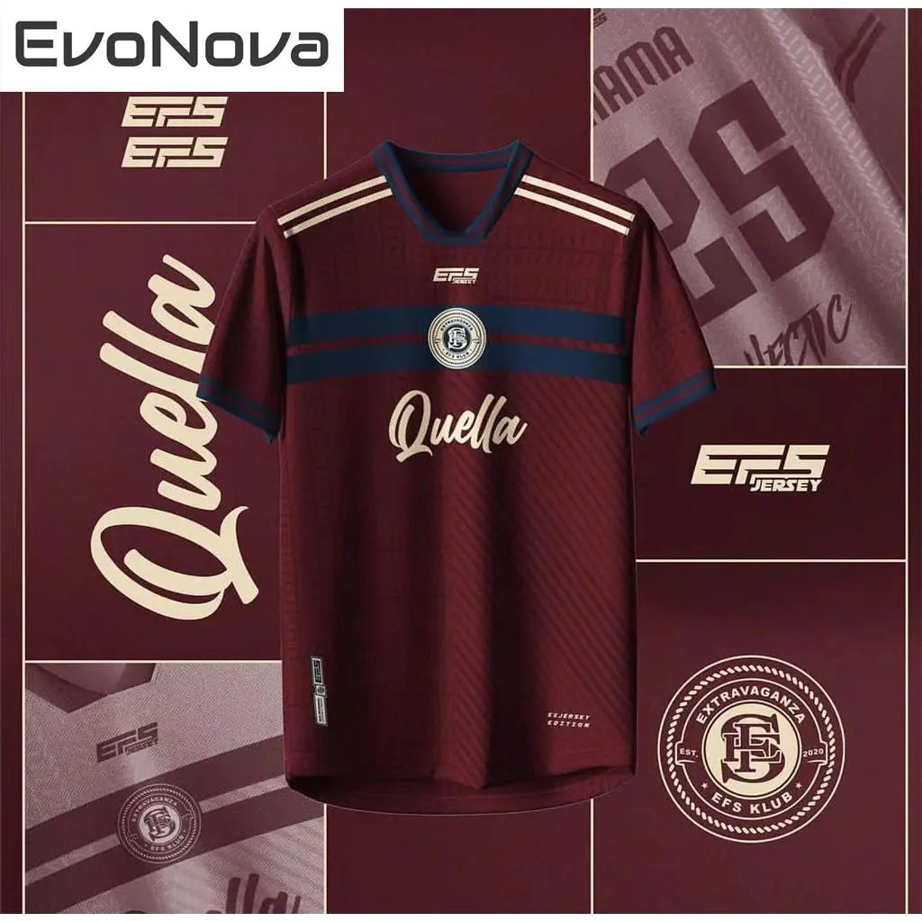 EvoNova Baju Retro Select Red Lelaki Design Japanese Shirt Teamwear Plus Size Jersey Viral Ootd Murah Baju Raya 2024 Short Sleeves Free Custom