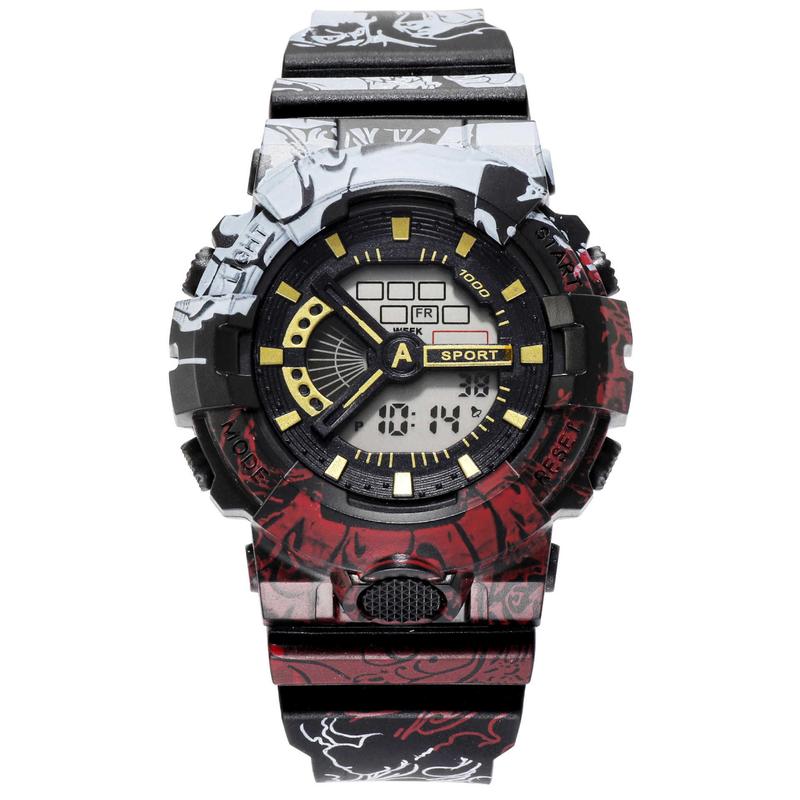 Product Introduction of One piece electronic watch for men and women, luminous sports alarm clock, waterproof, multifunctional, single display, trend 6