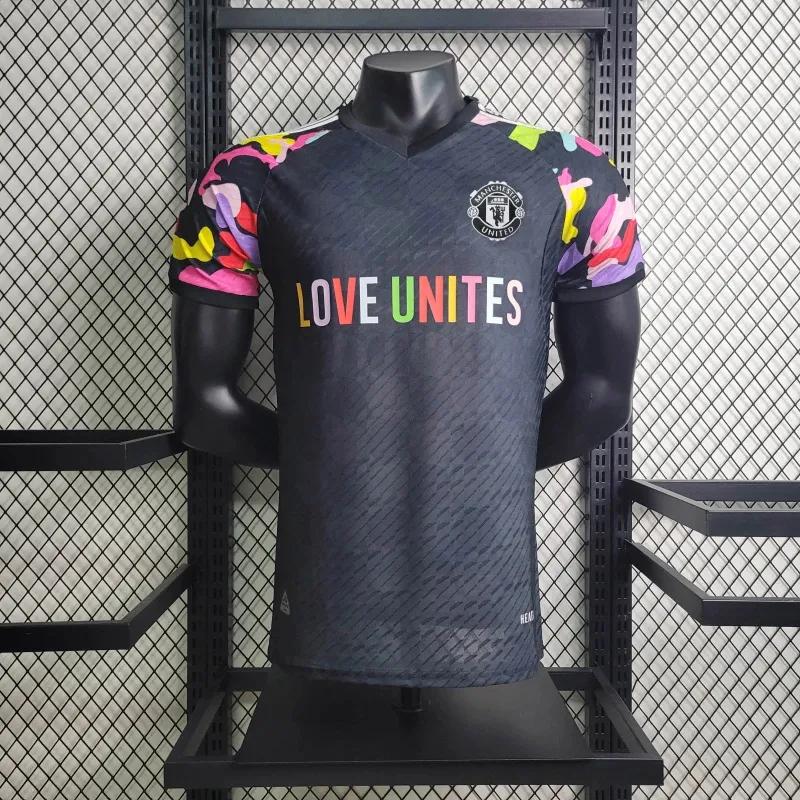 [Hàng Quảng Châu] Áo Mu player Love Unites chất vải cao cấp - Cực kì thoáng mát - Logo cao su non - Giặt nhớ lộn trái không bung logo