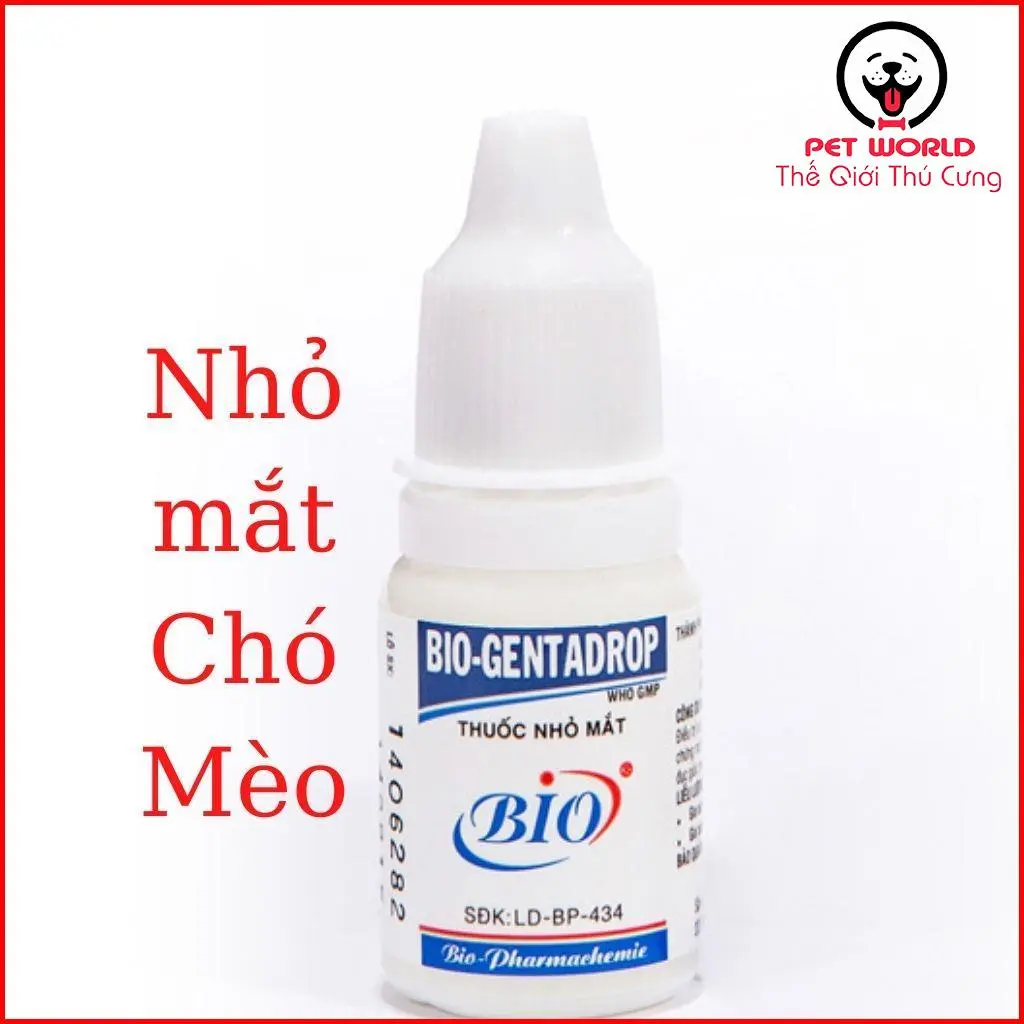 Nhỏ mắt cho chó mèo BIO-GENTADROP 10ml