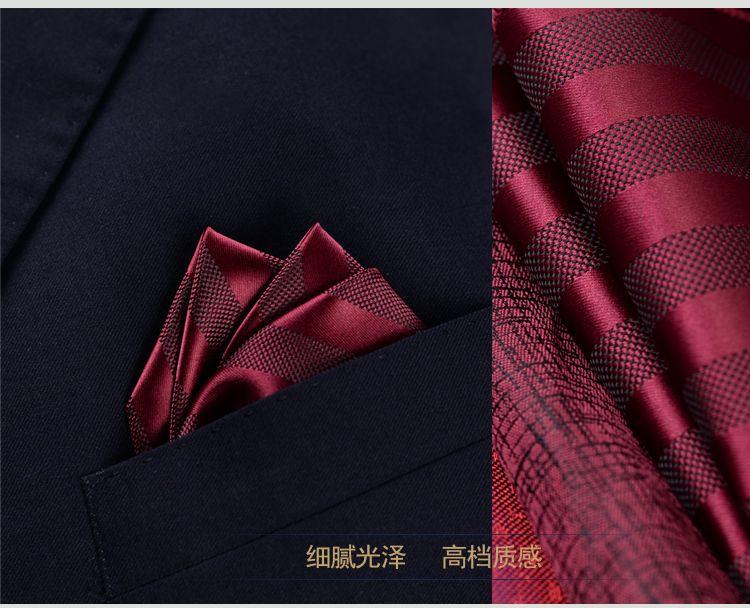 Product Introduction of [pocket square]Men's Western Pocket Square Business Wedding Red Square Scarf Wedding Handkerchief Chest Handkerchief Trendy Men's Accessories British 3