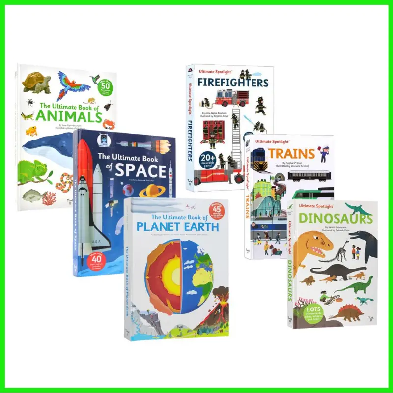 100% Quality The Ultimate Book Of Animals/Earth/Space/Firefighter,Ultimate Spotlight 58y STEM Interactive Picture 3D Book