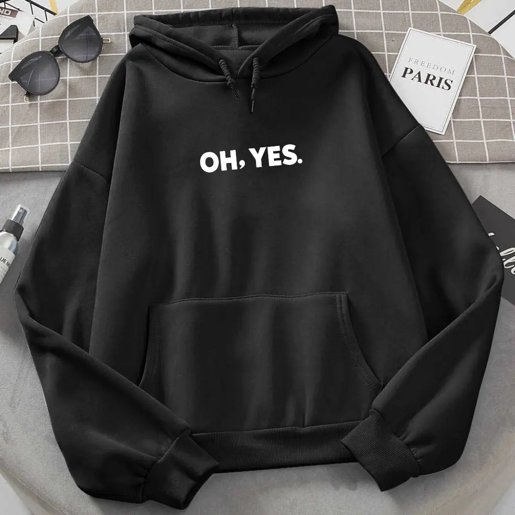 ÁO HOODIE & SWEATER CÓ MŨ FORM RỘNG Tay Dài IN OH YES CỰC ĐẸP Menswear Dài Tay