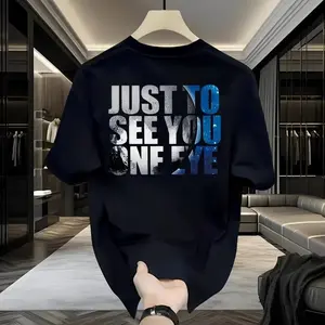 Kaos Kaus Lengan Pendek Longgar Vintage Street Leher Kru Atasan Unisexa