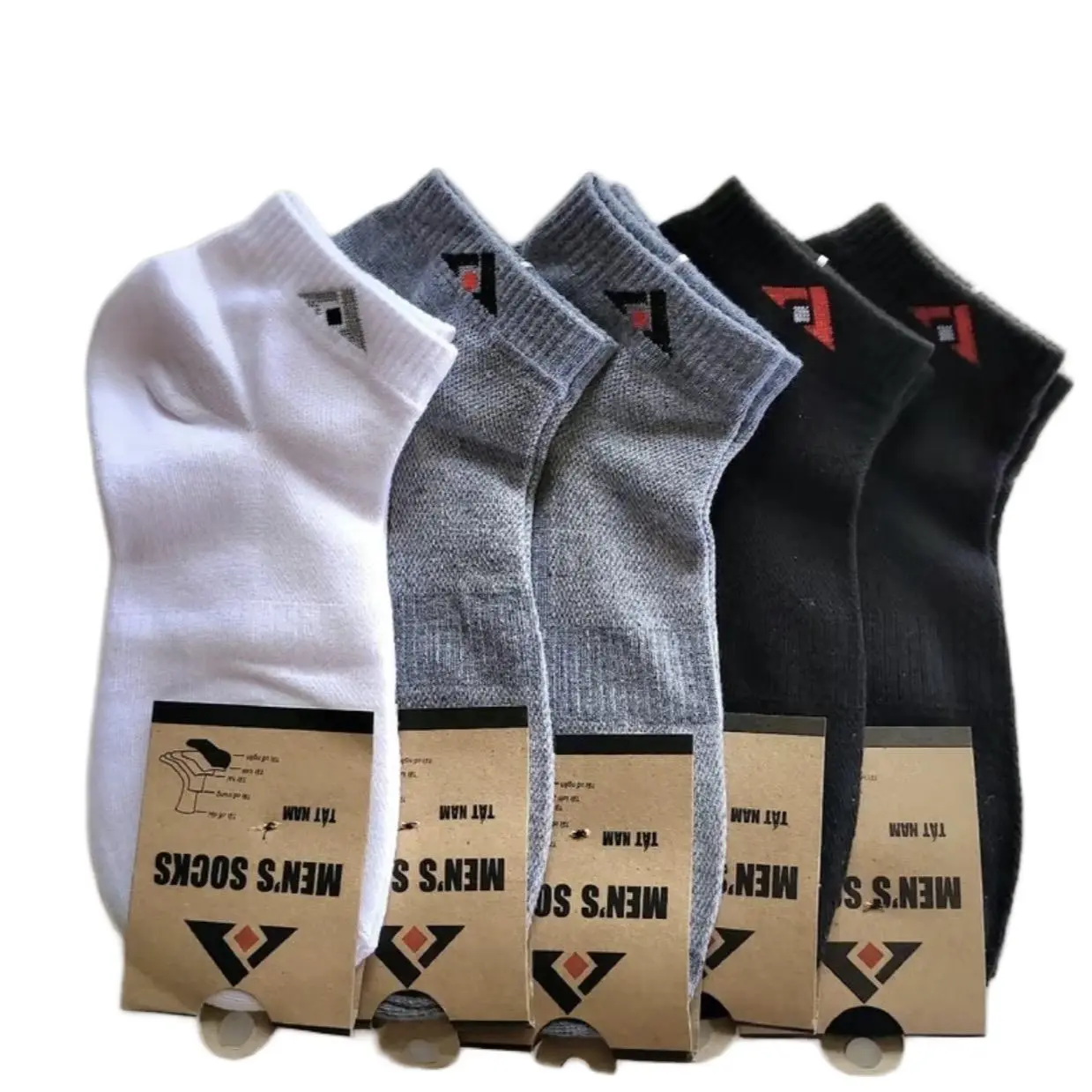 [COMBO] 10 đôi tất nam cổ ngắn qua mắt cá chân Trịnh Chung T&T Socks Menswear độ bền cao, dễ giặt và khô nhanh có thể giặt máy thanh lịch combotat