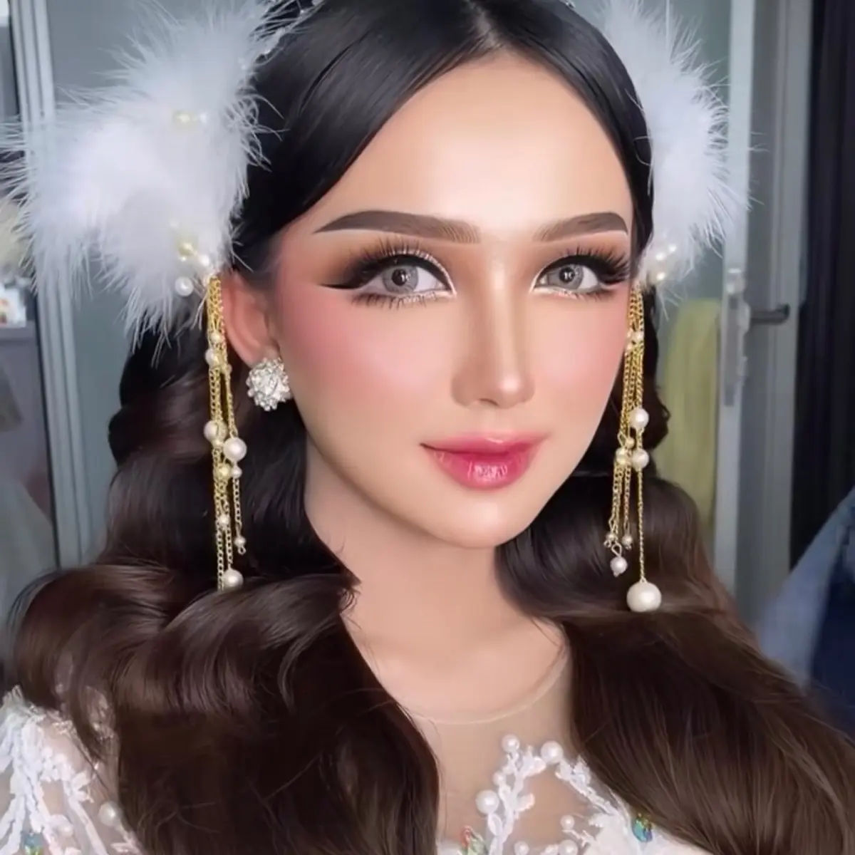 Headpiece Telinga Bulu Sepasang - Model Terbaru
