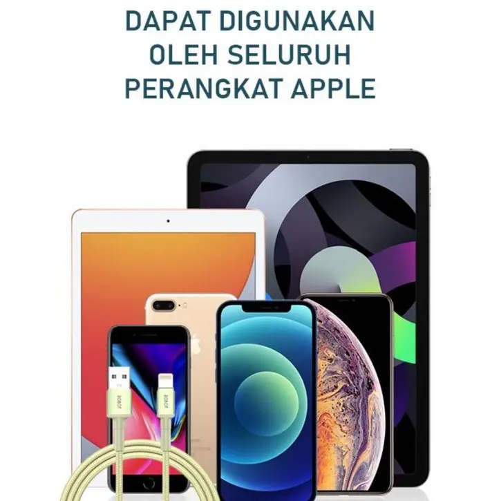 [ROBOT R-SL YELLOW] KABEL DATA l-PH0NE USB LIGHTNING FAST CHARGING l-PH0NE 5 6 6S 7 7+ 8+ XR XS 8