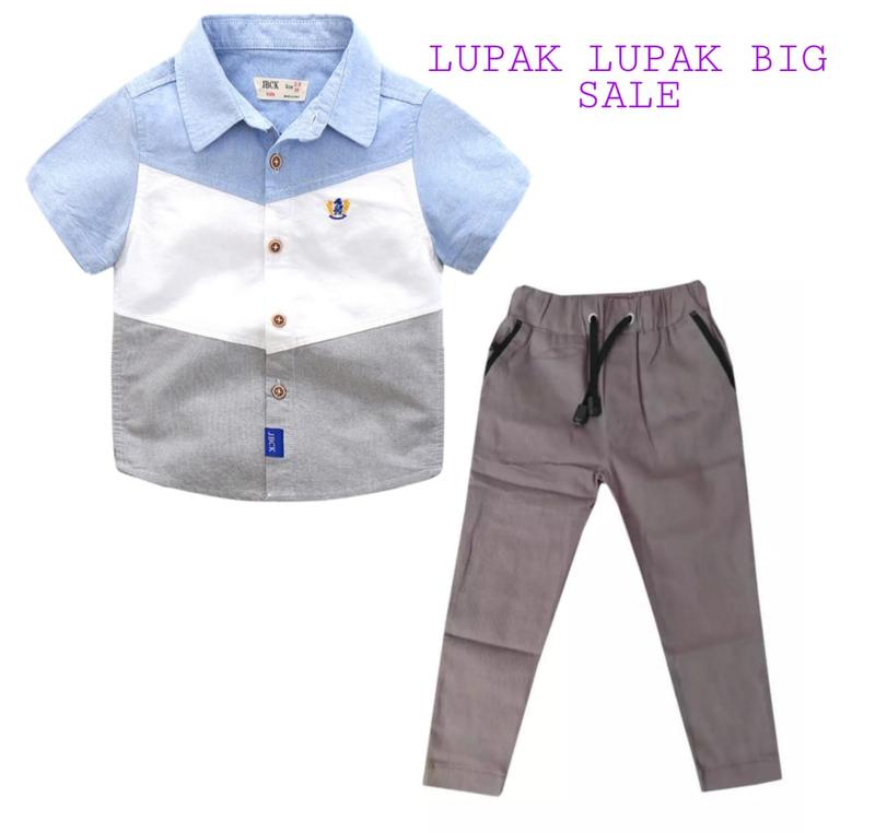 Product Introduction of STELAN ANAK LAKI LAKI IMPORT / STELAN ANAK LAKI KOREAN BAJU KEMEJA ANAK LAKI LAKI KEMEJA ANAK WARNA WARNI Celana Fashion 17