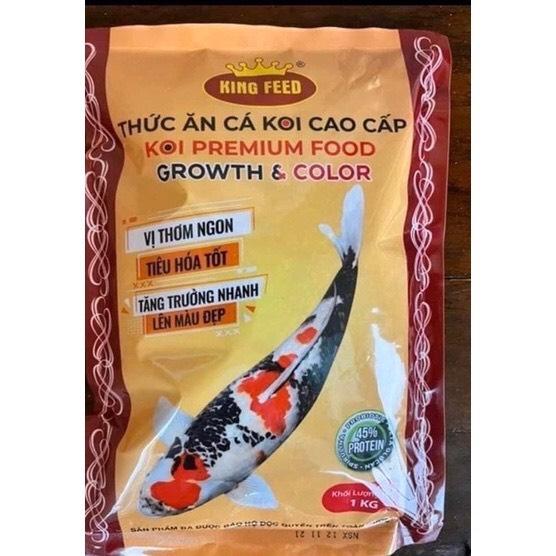 Thức ăn siêu đạm cho chép sư tử King Feed 45% đạm gói 1kg 6