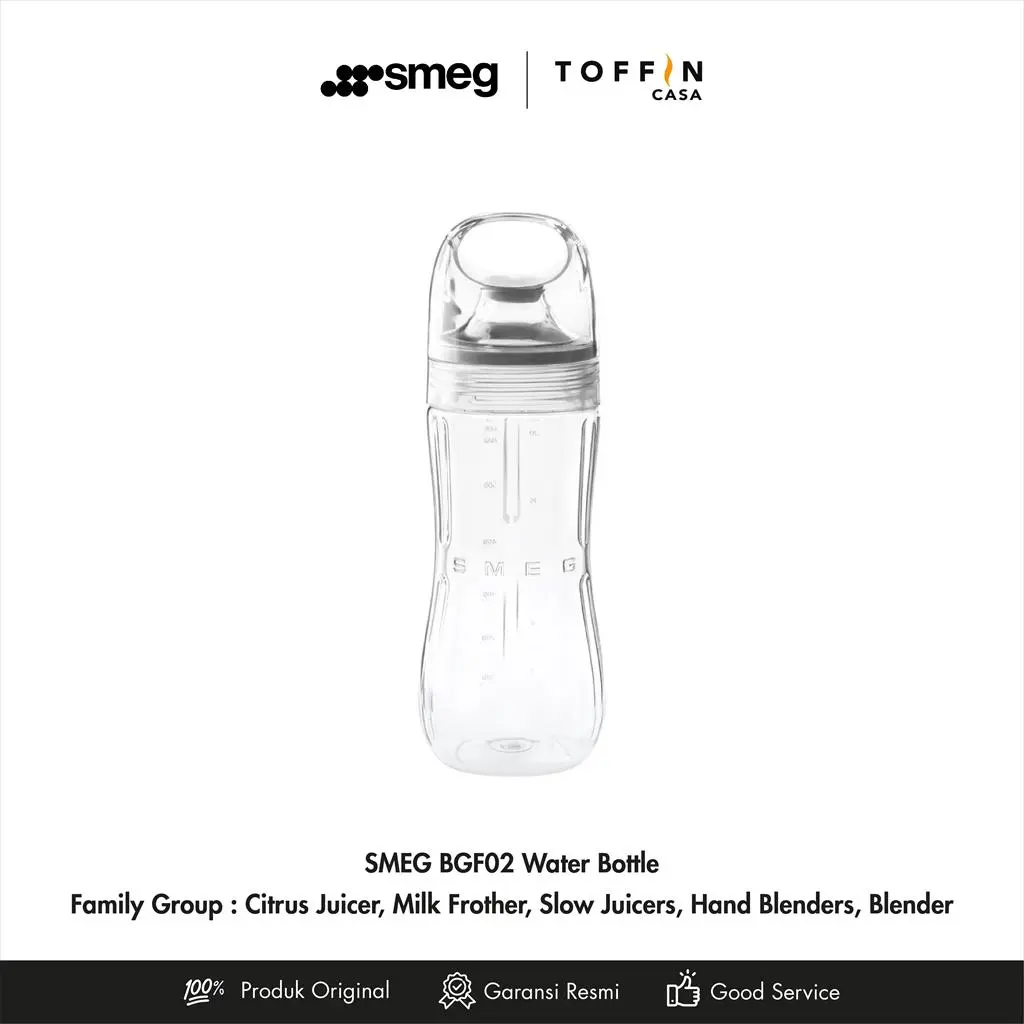 SMEG BGF02 Water Bottle for Citrus Juicer, Milk Frother, Blender