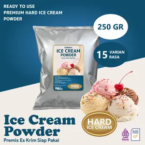 Bubuk Es Krim Hard Premium Instan Siap Saji 250 gram Hard Ice Cream Premium Powder Gelatoo Aneka Rasa 250gram