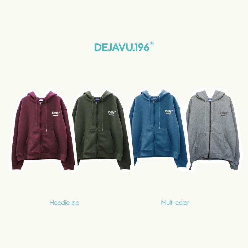 Thanh lý - Áo khoác basic hoodie zip D196