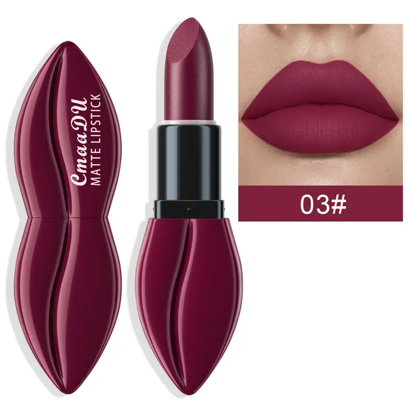 Lipstik Matte Beludru Jenuh Matte Matte Lipstik Merah Lucu Lipstik Merah Sejati import 0