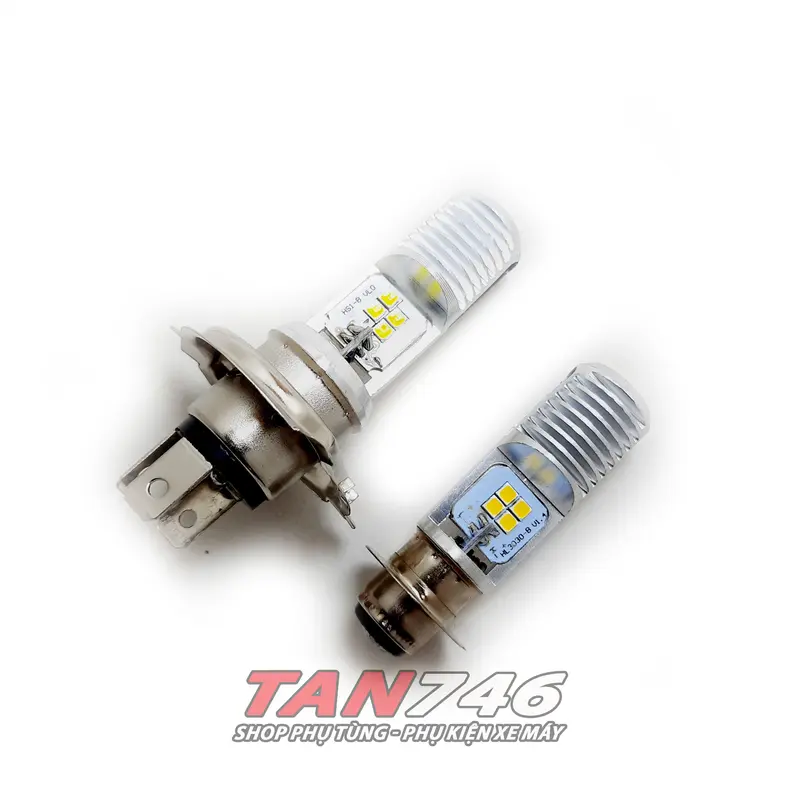 Bóng đèn trước LED H4 3 chân, H6 2 chân, lắp cho Wave, Dr, Rs, Rsx, Ws, Ws110, Fu, Sirius, Novuo, và nhiều dòng xe khác. 7
