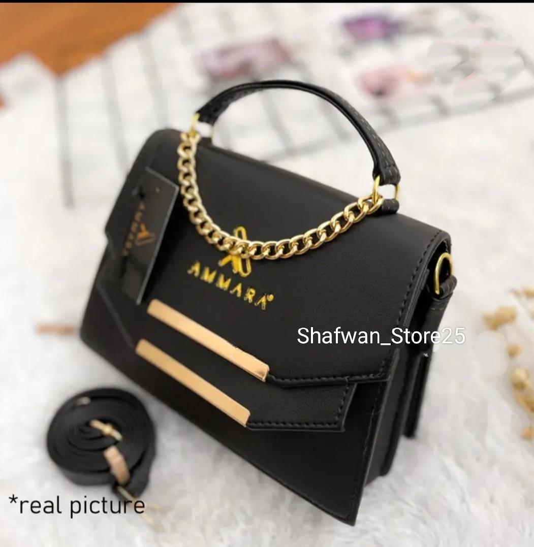 Tas Selempang wanita Kekinian//Tas Wanita AMMARA Full ACC//Tas sling bag korea//Fashion wanita Kekinian//Fashion wanita hijab Polos
