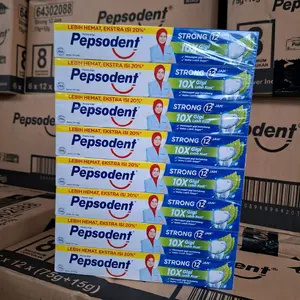 6Pcs/8Pcs/10Pcs/12Pcs Pasta Gigi Pepsodent Strong 75+15 Gram
