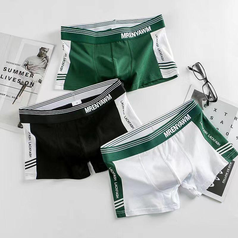 Quần Lót Boxer Nam, Phong Cách Thể Thao, Cạp Thường, Thích Hợp Cho Bé Trai Lớn Và Học Sinh, Cá Tính, Đơn Giản Và Thời Trang, Thiết Kế Bốn Góc, Hợp Xu hướng 2