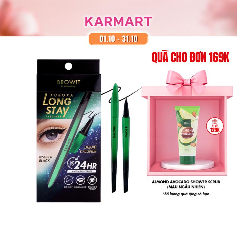 Bút Kẻ Mắt Lâu Trôi Browit Aurora Long Stay Eyeliner 0.5g Trang Điểm Mắt
