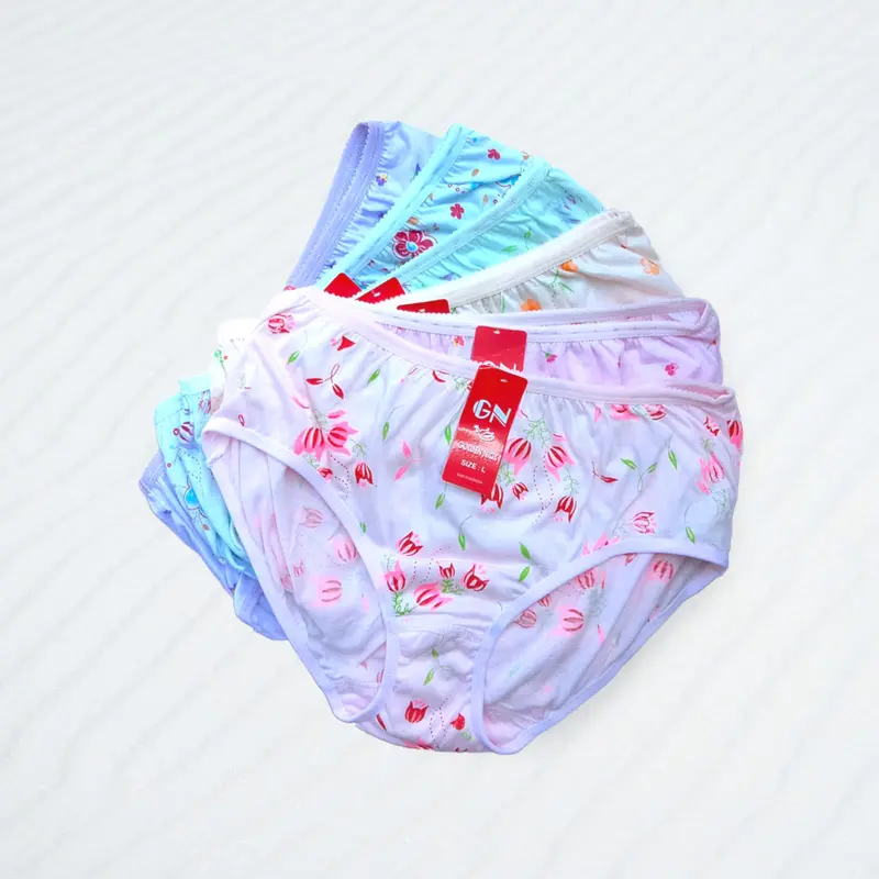 6pcs Celana Dalam Wanita Golden Nick 937s | Cd Wanita Bahan Katun Motif Isi 6Pcs 1