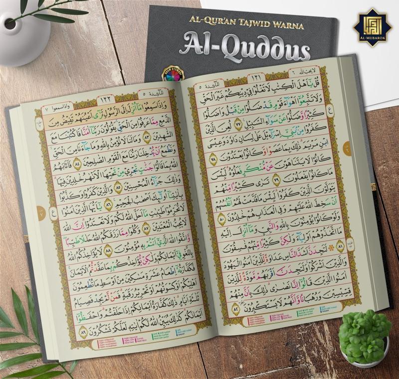 Product Introduction of Alquran Al Quddus Tajwid Warna Non Terjemah A6 Ukuran Kecil 0