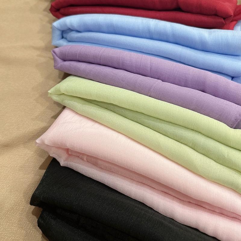 Voan Tơ Nến vải mềm mịn phồng may đầm váy áo kiểu set khổ 1,45m