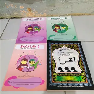 paket 4 buku bacalah 123 & iqrok besar cd Soft Cover Books