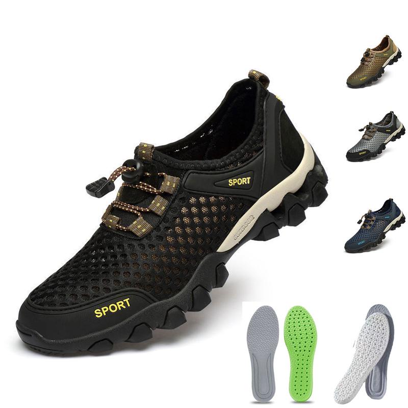 (Tặng Lót) Giày Leo Núi, Giày Trekking, Đi Phượt Nhẹ, Nhanh Khô Thoáng Khí Êm Chân, Đế Cao Su Bám Chắc, 4 Màu 7 Size