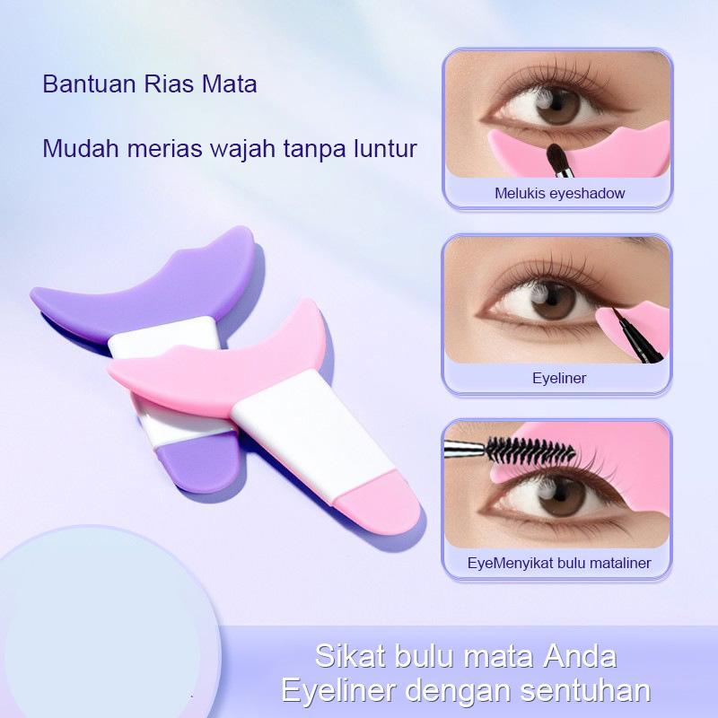 Mascara đa năng, kẻ mắt, phấn mắt, dụng cụ nối mi bằng silicon 3 trong 1 có thể…