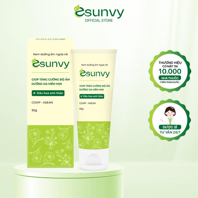Kem Dưỡng Ẩm, Chống Nẻ Esunvy Tăng Cường Độ Ẩm, Hạn Chế Nứt Nẻ, Làm Mềm Da Dùng Khi Thời Tiết Hanh Khô Tuýp 30g-50g Cho Bé