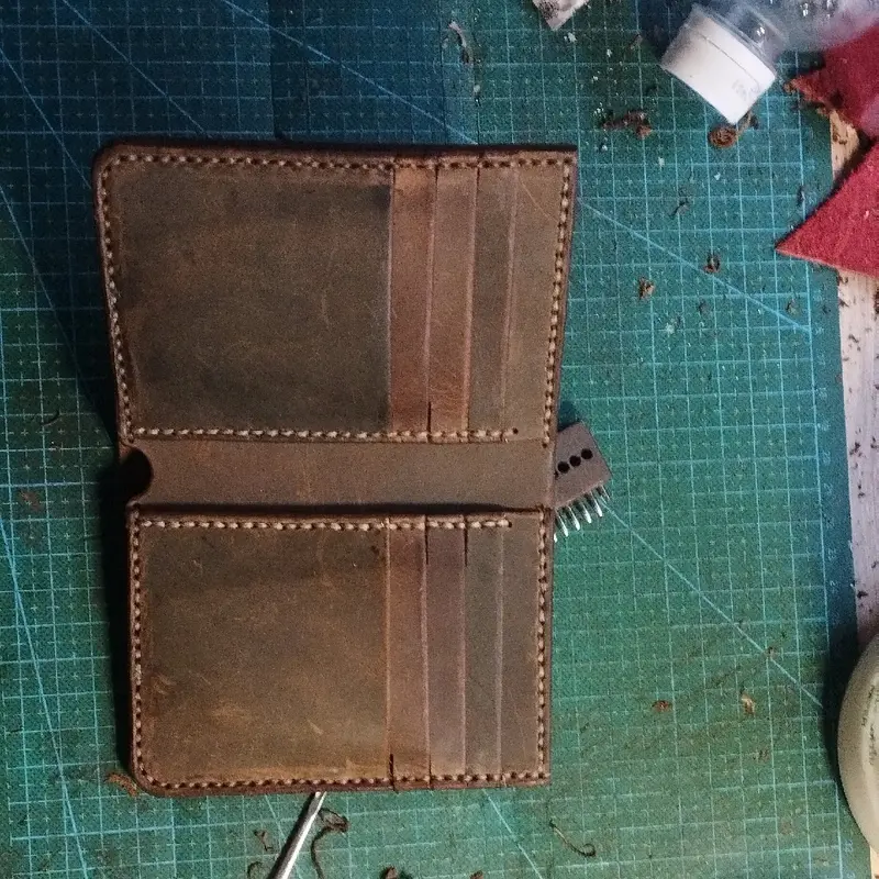 Dompet kulit sapi asli 3/4 (model berdiri) 2